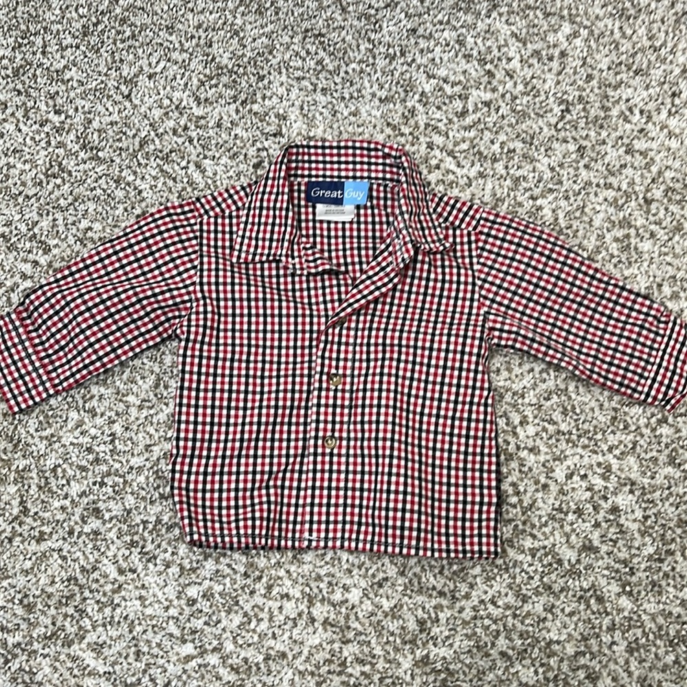 Boys Button-Down Shirt – 12 Months